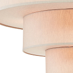 Люстра круглая трехъярусная с тканевыми абажурами Light Soft Glow варинант исполнения - 2 | Loft Concept в Саратове