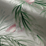 Обои ручная роспись Silk Tree Colourway SC-92 on Crackled Silver on Shell Pink metallic silk варинант исполнения - 1 | Loft Concept в Саратове