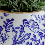 Ваза с синим цветочным узором Blue & White Ornament  варинант исполнения - 1 | Loft Concept в Саратове