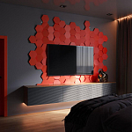 Гипсовая 3D Панель M-47 варинант исполнения - 1 | Loft Concept в Саратове