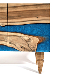 Стильный Буфет лофт 4 двери Cabinet Crimson River фасад эпоксидная смола  варинант исполнения - 4 | Loft Concept в Саратове