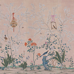 Обои ручная роспись Cecily pink варинант исполнения - 2 | Loft Concept в Саратове