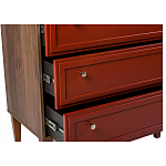 Комод красный из массива бука с 3-мя ящиками Wenge Light варинант исполнения - 5 | Loft Concept в Саратове