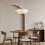 Подвесной светильник цвета латунь с белым матовым плафоном с геометрическим рисунком Feiss варинант исполнения - 8 | Loft Concept в Саратове