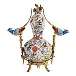 Ваза из фарфора с птицами и цветочной росписью Garden of Eden варинант исполнения - 2 | Loft Concept в Саратове