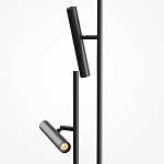 Напольный торшер светодионый черный Lumen Duo варинант исполнения - 2 | Loft Concept в Саратове