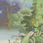 Обои ручная роспись Le Brésil Eden варинант исполнения - 2 | Loft Concept в Саратове