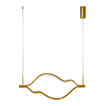 Подвесной светильник волнообразный изогнутый на двух тросах 103 см Spiral Lighting варинант исполнения - 3 | Loft Concept в Саратове