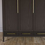 Большой Шкаф Primo Темный орех с 3 дверьми и 3 выдвижными ящиками варинант исполнения - 2 | Loft Concept в Саратове