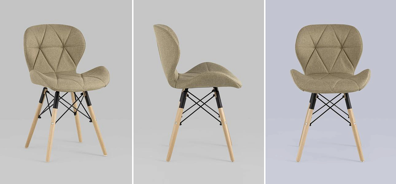 Стул Jeroen Chair Рогожка Коричневый Цвет Стул Jeroen Chair Рогожка Коричневый Цвет - Loft-Concept в Саратове