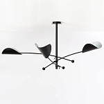 Потолочный светильник с подвижными плафонами Aracea Black Ceiling Lamp варинант исполнения - 3 | Loft Concept в Саратове