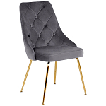 Стул в серой велюровой обивке Ward Grey Velour Chair варинант исполнения - 1 | Loft Concept в Саратове