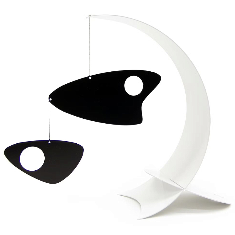 Декоративная статуэтка Abstract Fish Statuette Белый Черный Декоративная статуэтка Abstract Fish Statuette Белый Черный в Саратове | Loft Concept