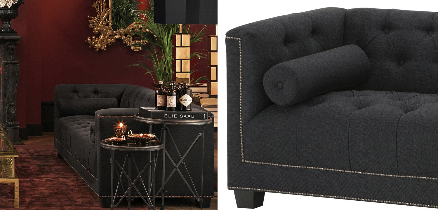 Диван Eichholtz Sofa Paolo black Диван Eichholtz Sofa Paolo black - Loft-Concept в Саратове