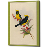 Постер на холсте с изображением птиц Blooming Birds Poster варинант исполнения - 9 | Loft Concept в Саратове