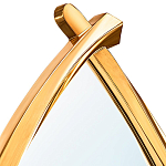 Зеркало овальное в деревянной золотистой раме Oval Gold Lines варинант исполнения - 2 | Loft Concept в Саратове