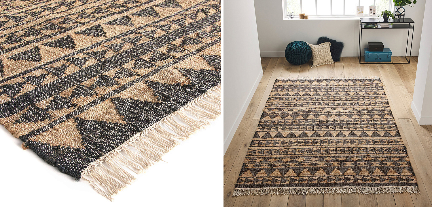 Ковер с бахромой Carpet Graphic Design Triangles Ковер с бахромой Carpet Graphic Design Triangles - Loft-Concept в Саратове