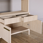 Стеллаж Primo с ящиками Светлый дуб  варинант исполнения - 6 | Loft Concept в Саратове