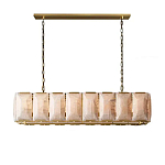 Люстра с абажуром из прямоугольных мраморных панелей Calling to Shine варинант исполнения - 7 | Loft Concept в Саратове