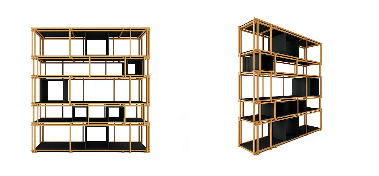 Стеллаж кубические сечения Yuen Стеллаж кубические сечения Yuen - Loft-Concept в Саратове