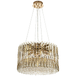 Круглая люстра с металлическими и хрустальными подвесками Bonnay Crystal Chandelier варинант исполнения - 4 | Loft Concept в Саратове