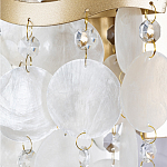 Бра с белыми перламутровыми подвесками и золотистыми волнистыми элементами SHELL варинант исполнения - 2 | Loft Concept в Саратове