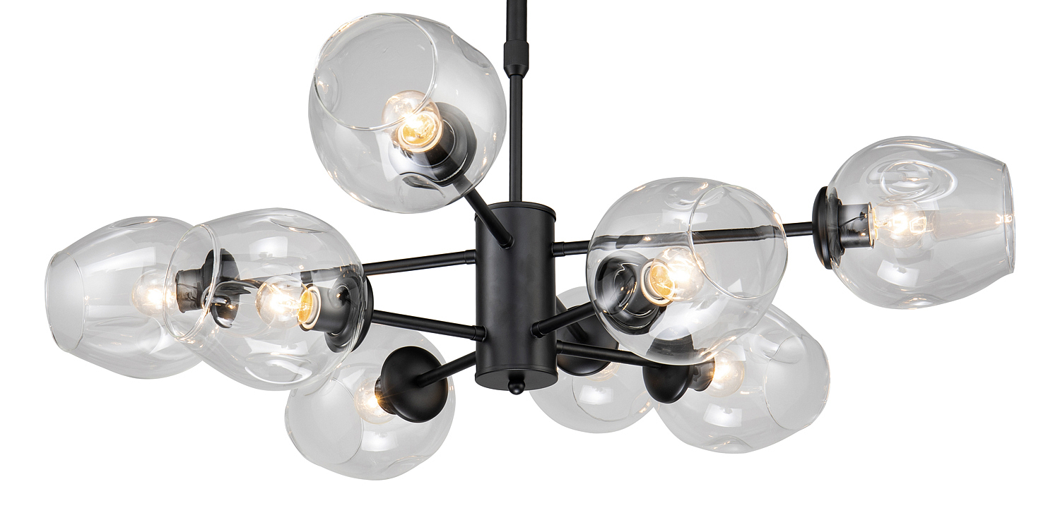 Люстра Branching Bubble Chandelier black 8 Люстра Branching Bubble Chandelier black 8 - Loft-Concept в Саратове