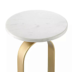 Столик приставной с овальным золотым основанием Oval Gold Base варинант исполнения - 2 | Loft Concept в Саратове