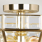 Потолочный светильник шестигранной формы с прозрачными стеклянным плафоном Elstead Lighting варинант исполнения - 10 | Loft Concept в Саратове