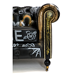 Диван в Лофт Честерфильд граффити из винтажной кожи GRAFFITI PARA Chesterfield варинант исполнения - 6 | Loft Concept в Саратове