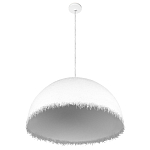 Подвесной светильник в форме купола белого цвета с ажурной бахромой Tactile Line варинант исполнения - 4 | Loft Concept в Саратове