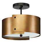 Потолочный светильник круглый светодиодный Semicircular Gold Panels старинная латунь варинант исполнения - 3 | Loft Concept в Саратове