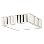 Потолочный светильник квадратный с гофрированным серебрянным абажуром Millennium варинант исполнения - 2 | Loft Concept в Саратове