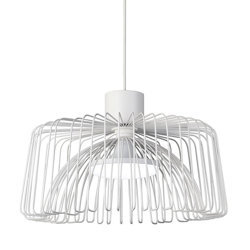 Подвесной светильник Cage Wire Color Pendant White Белый Подвесной светильник Cage Wire Color Pendant White Белый в Саратове | Loft Concept