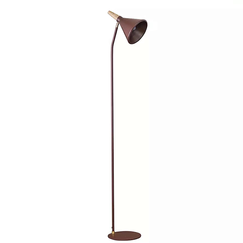 Торшер с конусообразным плафоном Plum Floor Lamp Сливовый Бежевый в Саратове | Loft Concept 