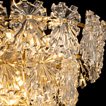 Люстра многоярусная с объемными прозрачными цветами Hanging Flowers варинант исполнения - 5 | Loft Concept в Саратове