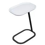 Столик приставной с прямоугольной серой столешницей Steel Stable Table варинант исполнения - 2 | Loft Concept в Саратове