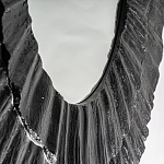 Зеркало в фактурной черной раме в современном стиле Black Maelstrom варинант исполнения - 3 | Loft Concept в Саратове