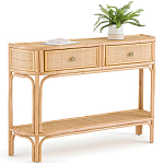 Консоль из плетеного ротанга с ящиками Armelle Rattan Console варинант исполнения - 2 | Loft Concept в Саратове
