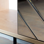 ТВ-тумба с зеркальным декором Serena TV-Stand варинант исполнения - 4 | Loft Concept в Саратове