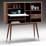 Дизайнерский комод-буфет на высоких ножках с выдвижными ящиками и открытыми полками Joshar варинант исполнения - 2 | Loft Concept в Саратове