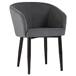 Мягкое кресло на металлических ножках Shaggy Dark Grey варинант исполнения - 1 | Loft Concept в Саратове