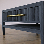 Кофейный стол Primo с двумя ящиками Черный дуб варинант исполнения - 5 | Loft Concept в Саратове