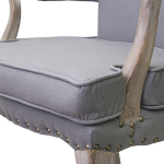 Кресло Aubrey Classical Armchair grey flax варинант исполнения - 4 | Loft Concept в Саратове