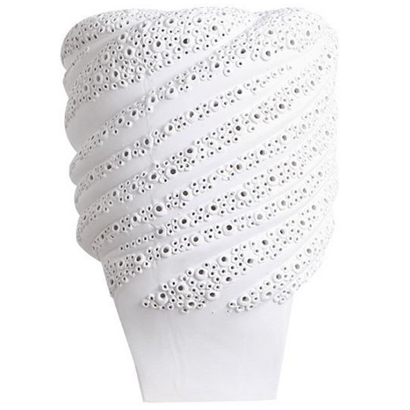 Декоративная ваза Spiral Molecule Lacy Vase Белый Декоративная ваза Spiral Molecule Lacy Vase Белый в Саратове | Loft Concept