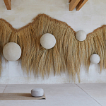 Большая дизайнерская Инсталляция из соломы RAFFIA Installation  варинант исполнения - 2 | Loft Concept в Саратове