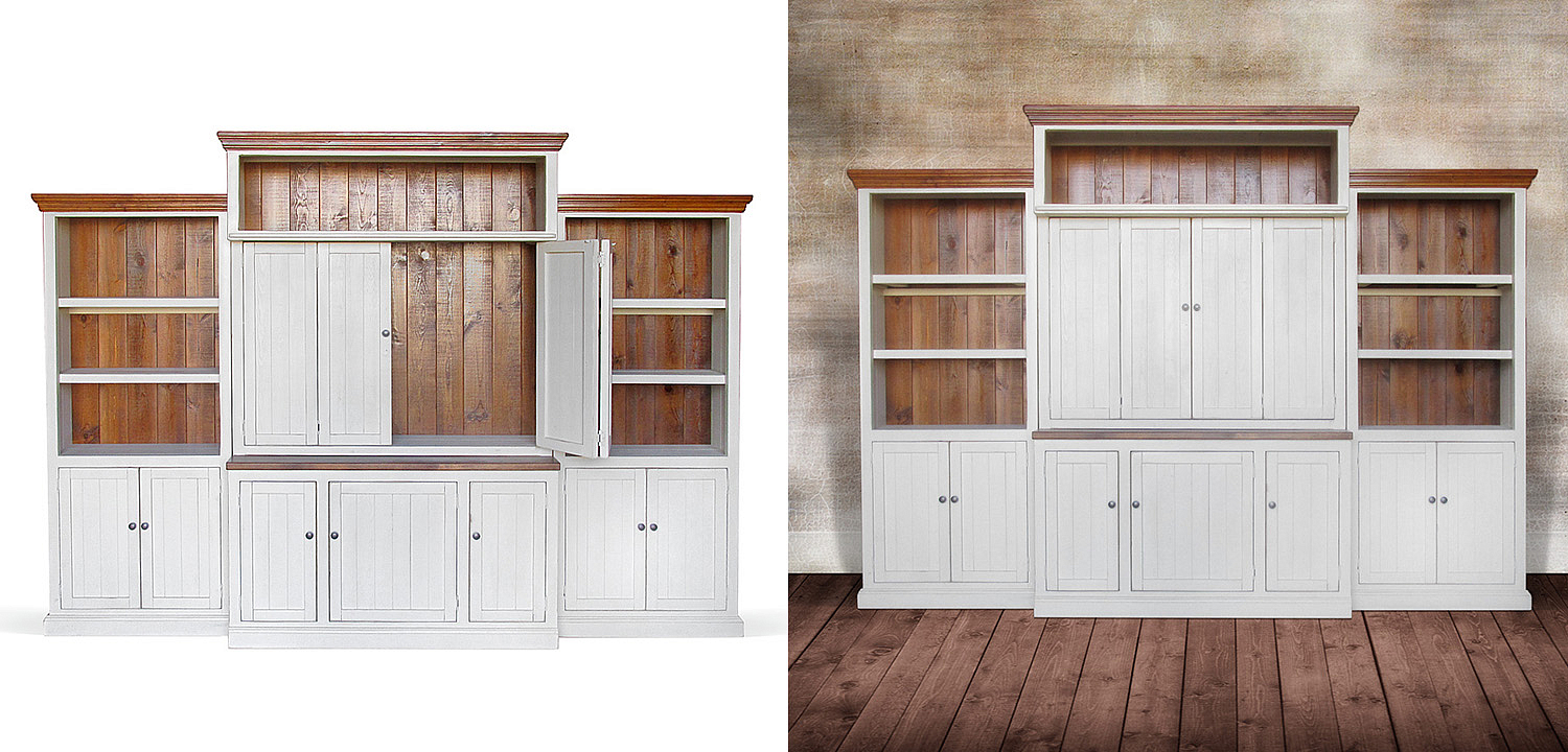 Шкаф-стеллаж Venanzo Provence HARMONIE Weathered White Шкаф-стеллаж Venanzo Provence HARMONIE Weathered White - Loft-Concept в Саратове