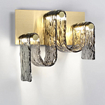 Бра волнистой формы из фактурного стекла Big Wave варинант исполнения - 2 | Loft Concept в Саратове