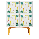 Тумба  с рисунком Short Pina Colada Orange варинант исполнения - 1 | Loft Concept в Саратове