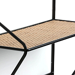 Настенная вешалка с полкой из ротанга Bourn Shelf-hanger варинант исполнения - 4 | Loft Concept в Саратове